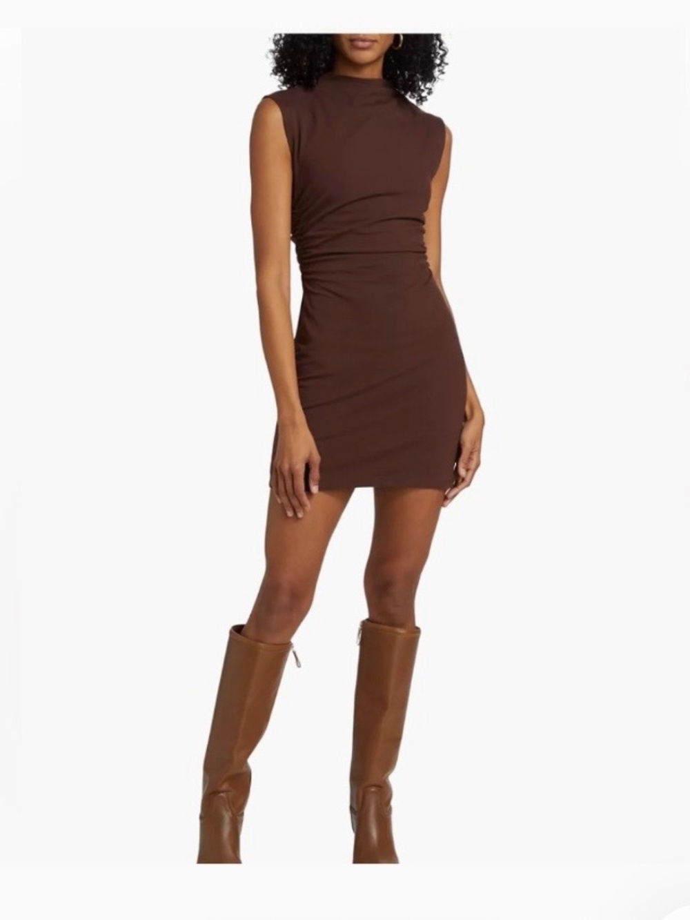 Reformation Brown Alden Dress